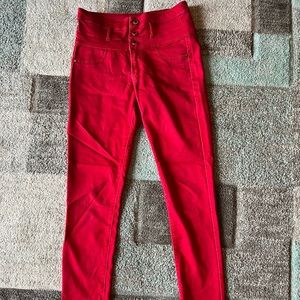 Charlotte Russe Red Jeans
